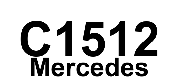 DTC C1512 Mercedes - Definição em inglês: Brakes Overheated Definição em Português: Freios - Superaquecidos