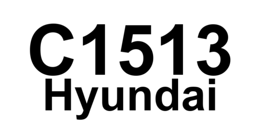 DTC C1513 Hyundai - Definição em inglês: Brake Switch Error Definição em Português: Erro no Interruptor do Freio