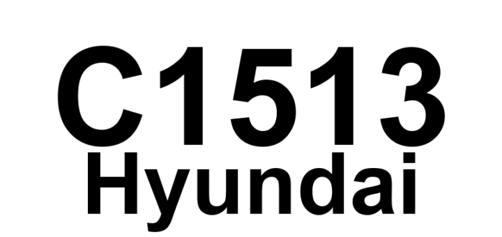 DTC C1513 Hyundai - Definição em inglês: Brake Switch Error Definição em Português: Erro no Interruptor do Freio