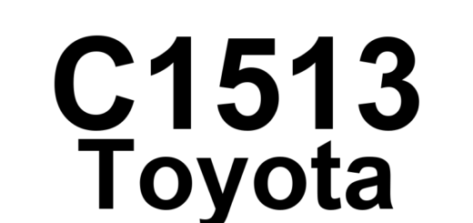 DTC C1513 Toyota - Definição em inglês: Torque Sensor Circuit Malfunction Definição em Português: Circuito do Sensor de Torque - Mau Funcionamento