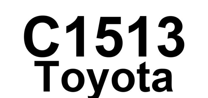 DTC C1513 Toyota - Definição em inglês: Torque Sensor Circuit Malfunction Definição em Português: Circuito do Sensor de Torque - Mau Funcionamento