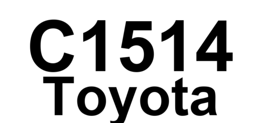DTC C1514 Toyota - Definição em inglês: Torque Sensor Power Supply Abnormal Definição em Português: Sensor de Torque - Fonte de Alimentação Anormal