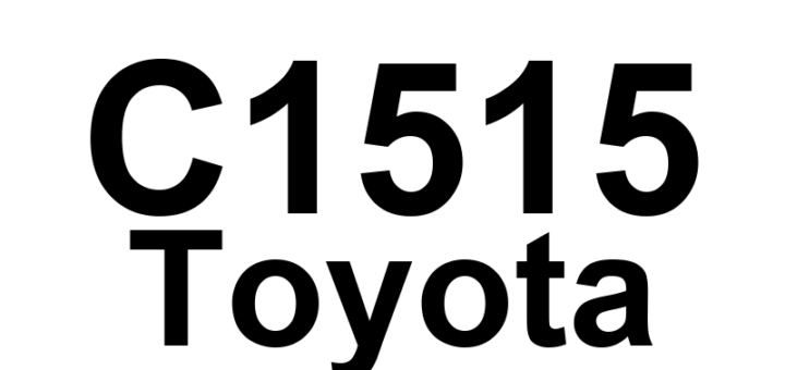 DTC C1515 Toyota - Definição em inglês: Torque Sensor Zero Point Adjustment Undone Definição em Português: Ajuste do Ponto Zero do Sensor de Torque - Não Concluído.