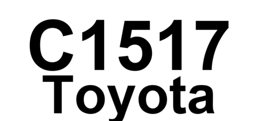 DTC C1517 Toyota - Definição em inglês: Torque Hold Abnormal Definição em Português: Retenção de Torque - Anormal