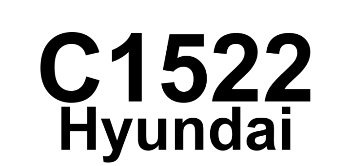 DTC C1522 Hyundai - Definição em inglês: Head lamp Switch Fault Definição em Português: Interruptor do farol dianteiro - Defeito detectado