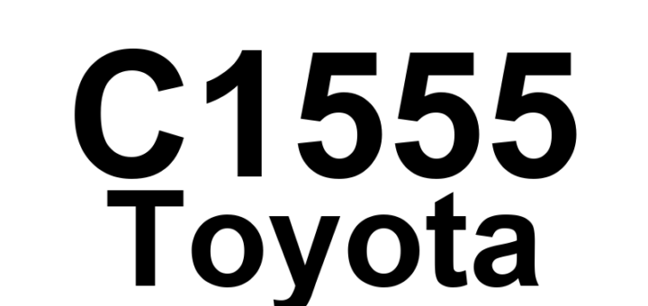 DTC C1555 Toyota - Definição em inglês: Motor Relay Welding Failure Definição em Português: Relé do Motor - Falha de Soldagem
