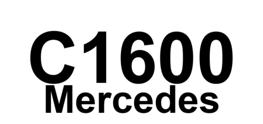 DTC C1600 Mercedes - Definição em inglês: Temperature After Engine Is Turned Off Definição em Português: Temperatura Após o Motor Desligar