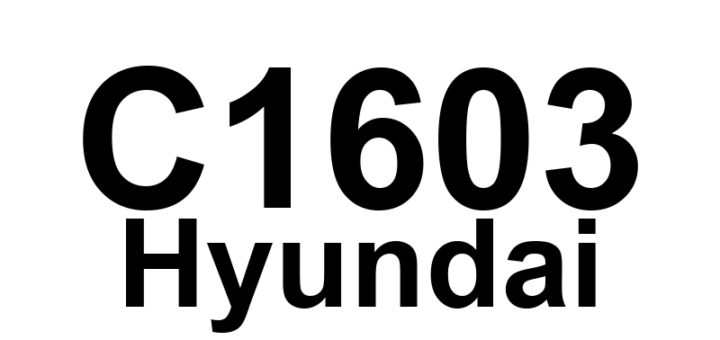 DTC C1603 Hyundai - Definição em inglês: Derating (EPS Thermal Protection) Definição em Português: Desclassificação (Proteção Térmica da Direção Elétrica)