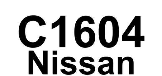 DTC C1604 Nissan - Definição em inglês: EPS Torque Sensor Definição em Português: Sensor de Torque da Direção Elétrica (EPS)