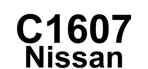 DTC C1607 Nissan - Definição em inglês: Steering EPS EEPROM Definição em Português: Direção EPS - Falha na EEPROM