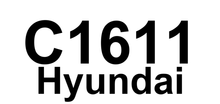 DTC C1611 Hyundai - Definição em inglês: CAN Time-out ECM Definição em Português: ECM - Tempo expirado no CAN