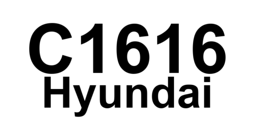 DTC C1616 Hyundai - Definição em inglês: CAN Bus off Definição em Português: Barramento CAN - Desligado