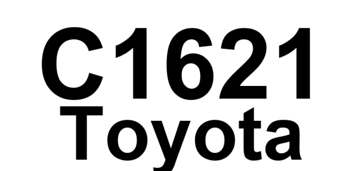 DTC C1621 Toyota - Definição em inglês: Back Camera Power Supply Failure Definição em Português: Câmera Traseira - Falha no Fornecimento de Energia