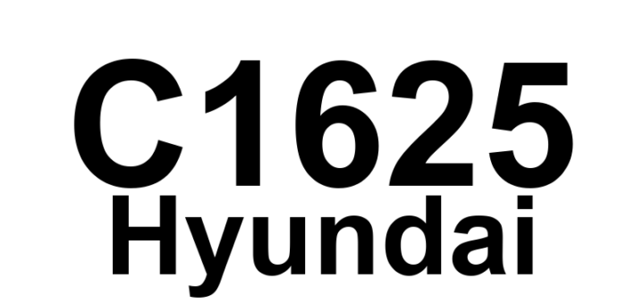 DTC C1625 Hyundai - Definição em inglês: CAN Time-out ABS/ESP Definição em Português: CAN - Tempo de espera excedido ABS/ESP