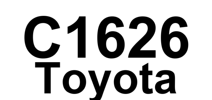 DTC C1626 Toyota - Definição em inglês: Steering Angle Sensor Failure Definição em Português: Sensor de Ângulo de Direção - Falha Detectada