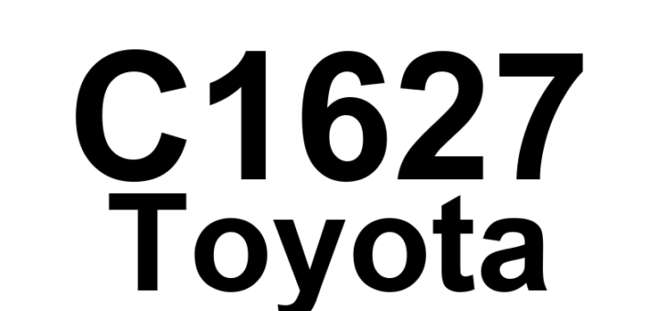 DTC C1627 Toyota - Definição em inglês: Vehicle Height Sensor Voltage is Low or High Definição em Português: Sensor de Altura do Veículo - Voltagem baixa ou alta