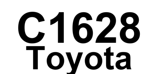 DTC C1628 Toyota - Definição em inglês: Vehicle Height Sensor Failure Definição em Português: Sensor de Altura do Veículo - Falha Detectada