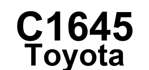 DTC C1645 Toyota - Definição em inglês: Power Steering Control System Failure Definição em Português: Sistema de Controle da Direção Assistida - Falha Detectada