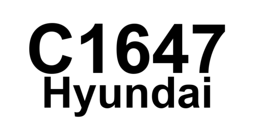 DTC C1647 Hyundai - Definição em inglês: CAN Hardware Error - Sensor Channel Definição em Português: Erro de Hardware CAN - Canal do Sensor