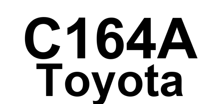 DTC C164A Toyota - Definição em inglês: EPS Communication Malfunction Definição em Português: EPS - Mau funcionamento na comunicação