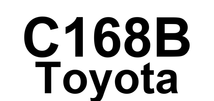 DTC C168B Toyota - Definição em inglês: AVC-LAN Communication Malfunction Definição em Português: (Malha de comunicação AVC-LAN - Mau funcionamento)