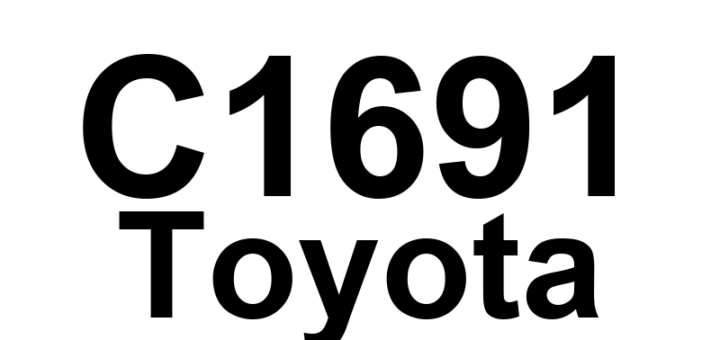 DTC C1691 Toyota - Definição em inglês: Back Camera Initialization Incomplete Definição em Português: Câmera Traseira - Inicialização Incompleta
