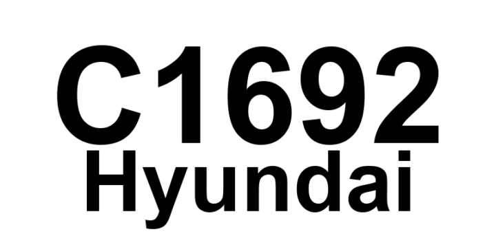 DTC C1692 Hyundai - Definição em inglês: CAN Time-out VSM Definição em Português: Tempo esgotado do CAN - Módulo de Controle do Veículo (VSM)