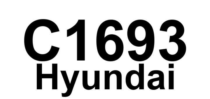 DTC C1693 Hyundai - Definição em inglês: CAN Signal Error VSM Definição em Português: Erro de sinal CAN - VSM