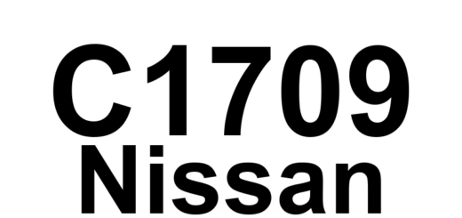 DTC C1709 Nissan - Definição em inglês: Data From RF Transmitter Cannot Be Received. Definição em Português: Dados do Transmissor RF - Não podem ser recebidos.