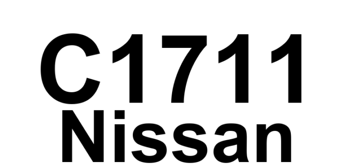 DTC C1711 Nissan - Definição em inglês: Data From LR Transmitter Cannot Be Received. Definição em Português: Dados do transmissor traseiro esquerdo não podem ser recebidos.