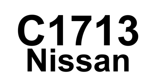 DTC C1713 Nissan - Definição em inglês: Checksum Data from RF Transmitter is Malfunctioning. Definição em Português: Dados de Checksum do Transmissor RF - Mau funcionamento.