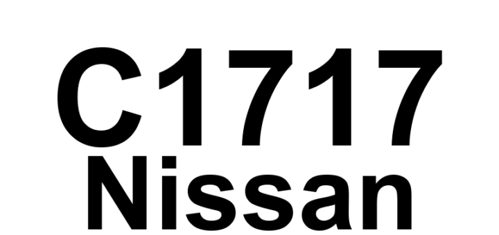 DTC C1717 Nissan - Definição em inglês: Air Pressure Data from RF Transmitter is Malfunctioning. Definição em Português: Dados de Pressão de Ar do Transmissor RF - Funcionamento Incorreto.