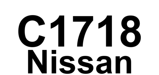 DTC C1718 Nissan - Definição em inglês: Air Pressure Data from RR Transmitter is Malfunctioning. Definição em Português: Dados de Pressão de Ar do Transmissor RR - Funcionamento Incorreto.