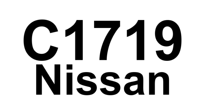 DTC C1719 Nissan - Definição em inglês: Air Pressure Data from LR Transmitter is Malfunctioning. Definição em Português: (Dados de Pressão de Ar do Transmissor LR - Funcionamento Incorreto)