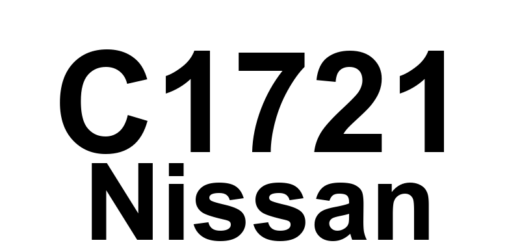 DTC C1721 Nissan - Definição em inglês: Function Code Data from RF Transmitter is Malfunctioning. Definição em Português: Código de Função do Transmissor RF - Dados com Mau Funcionamento.