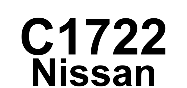 DTC C1722 Nissan - Definição em inglês: Function Code Data from RR Transmitter is Malfunctioning. Definição em Português: Dados do Código de Função do Transmissor RR - Funcionamento Deficiente.