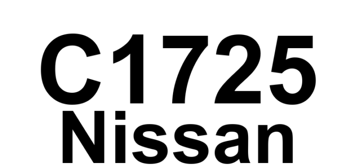 DTC C1725 Nissan - Definição em inglês: Battery Voltage of RF Transmitter Drops. Definição em Português: Tensão da Bateria do Transmissor RF - Queda Detectada.