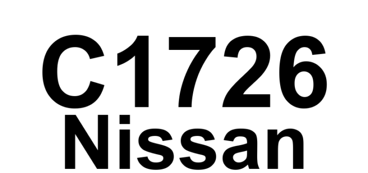 DTC C1726 Nissan - Definição em inglês: Battery Voltage of RR Transmitter Drops. Definição em Português: Voltagem da Bateria do Transmissor Traseiro Direito - Queda.