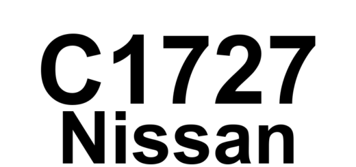 DTC C1727 Nissan - Definição em inglês: Battery Voltage of LR Transmitter Drops. Definição em Português: Tensão da Bateria do Transmissor LR - Queda Detectada.