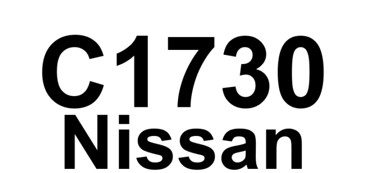 DTC C1730 Nissan - Definição em inglês: TPMS Malfunction in BCM. Definição em Português: (Módulo de Controle da Carroceria - Mau funcionamento do TPMS)