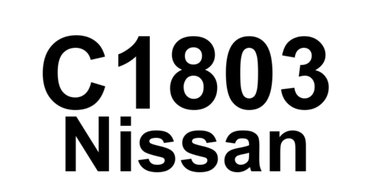 DTC C1803 Nissan - Definição em inglês: Suspension Compressor Exhaust Solenoid Definição em Português: Solenóide de Exaustão do Compressor de Suspensão - Falha Detectada