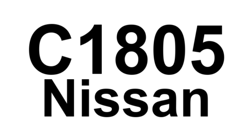 DTC C1805 Nissan - Definição em inglês: Suspension Height Adjusting Malfunction Definição em Português: Ajuste da Altura da Suspensão - Mau Funcionamento