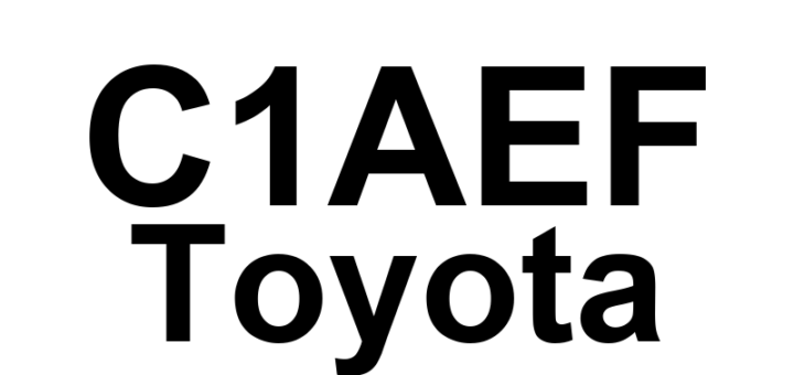 DTC C1AEF Toyota - Definição em inglês: APGS Sensor Communication Circuit Definição em Português: Circuito de Comunicação do Sensor APGS - Problema Detectado