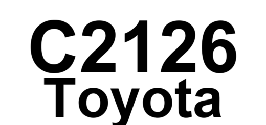 DTC C2126 Toyota - Definição em inglês: Transmitter ID not Received in Main Mode Definição em Português: ID do Transmissor - Não Recebido no Modo Principal