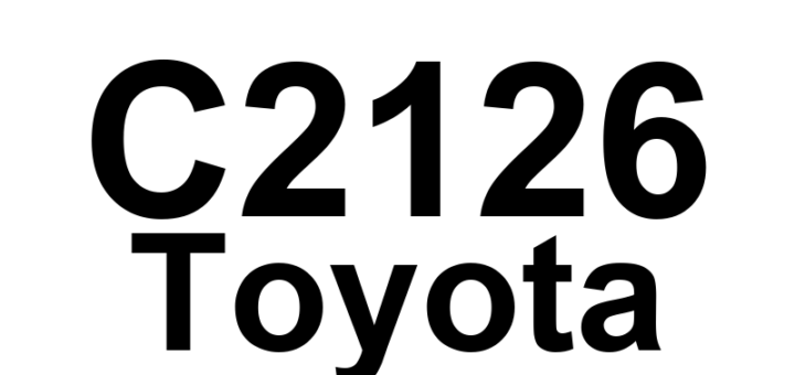 DTC C2126 Toyota - Definição em inglês: Transmitter ID not Received in Main Mode Definição em Português: ID do Transmissor - Não Recebido no Modo Principal