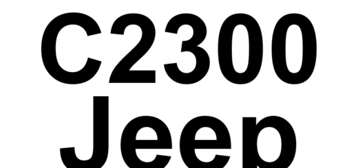 DTC C2300 Jeep - Definição em inglês: RDM Classification Not Valid - No Subtype Information Definição em Português: Classificação RDM - Não é válida (Sem informações de subtipo)
