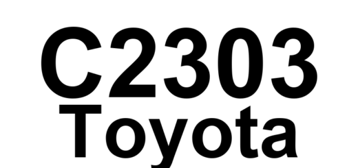 DTC C2303 Toyota - Definição em inglês: Short in Power Source Relay Circuit Definição em Português: Circuito do Relé da Fonte de Alimentação - Curto-circuito Detectado