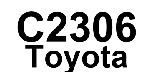 DTC C2306 Toyota - Definição em inglês: Open or Short Circuit in W Phase Definição em Português: Circuito da fase W - Circuito aberto ou em curto