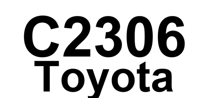 DTC C2306 Toyota - Definição em inglês: Open or Short Circuit in W Phase Definição em Português: Circuito da fase W - Circuito aberto ou em curto