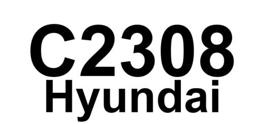 DTC C2308 Hyundai - Definição em inglês: Front-LH Valve error (Inlet Valve) Definição em Português: Válvula frente-ESQ - Erro na válvula de admissão